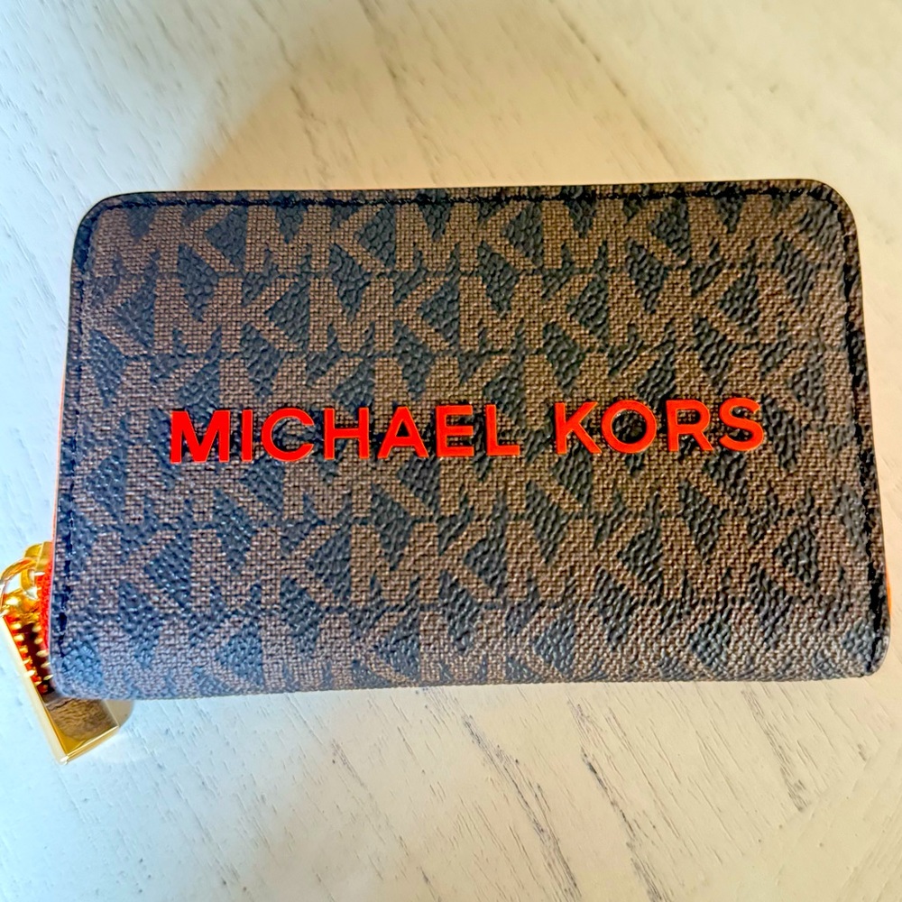 New Michael Kors Contrast Card Case - Picture 5 of 8